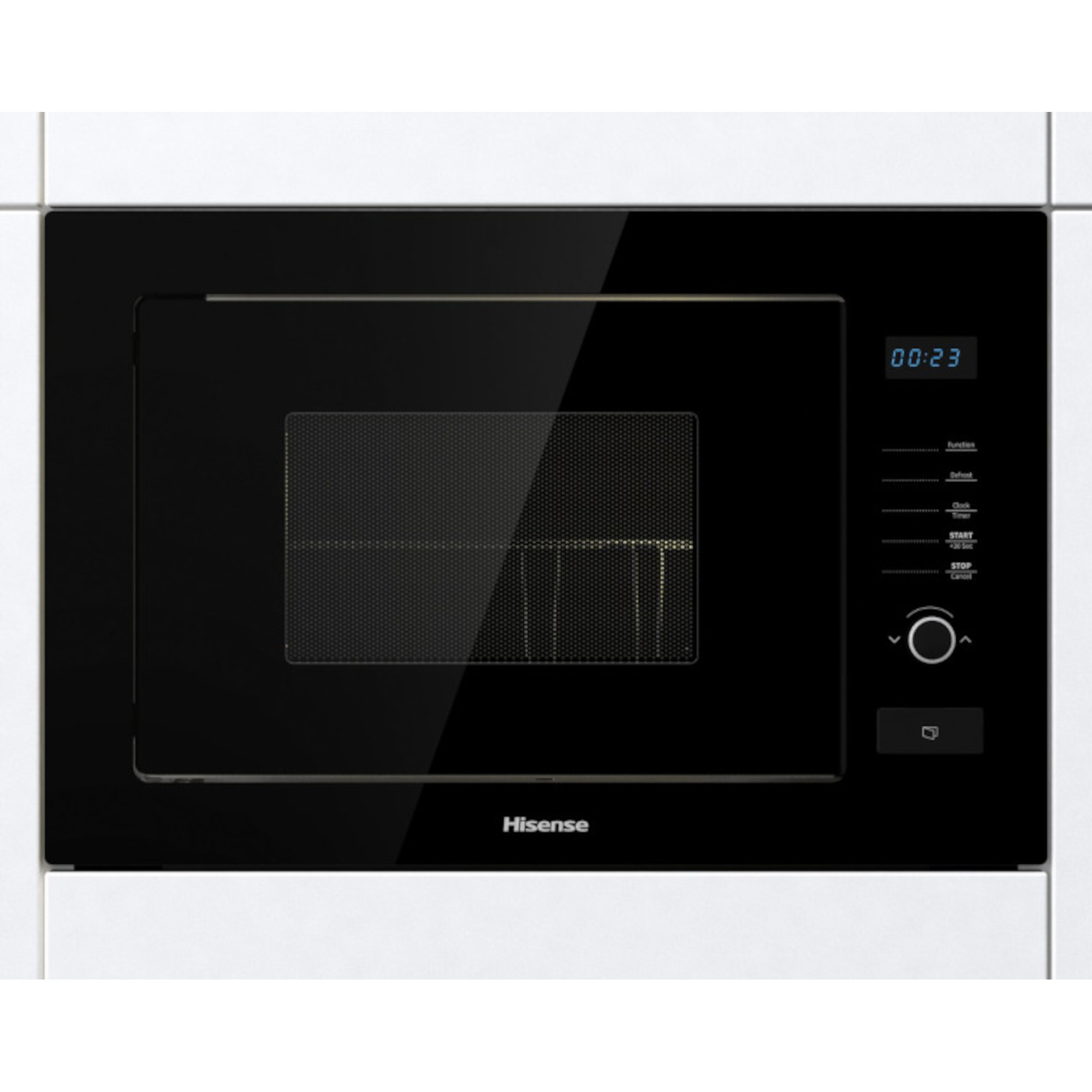 HB25MOBX7GUK 900W Built-in Microwave & Grill - Black