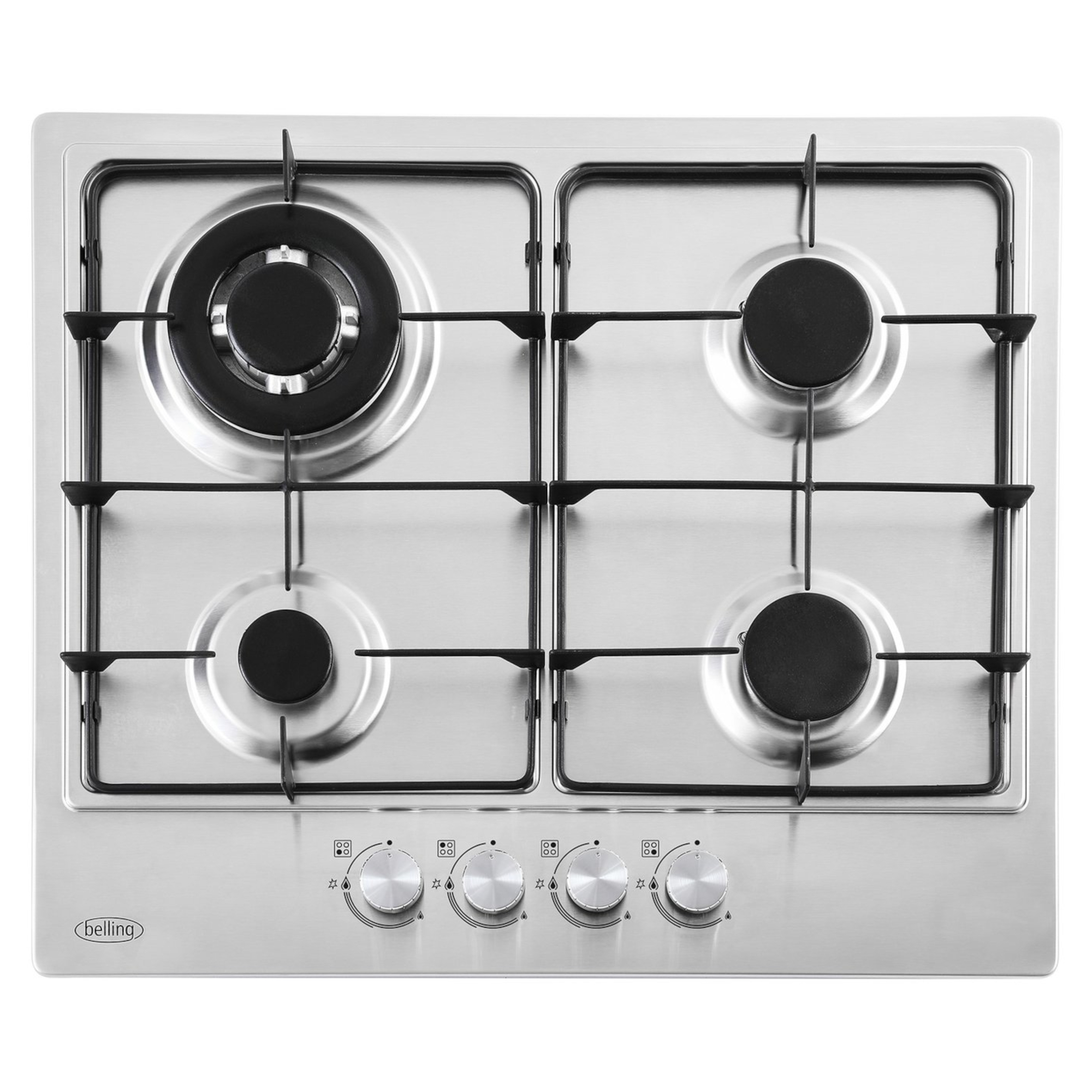 GHU603RISTA 60cm Gas Hob - Stainless Steel