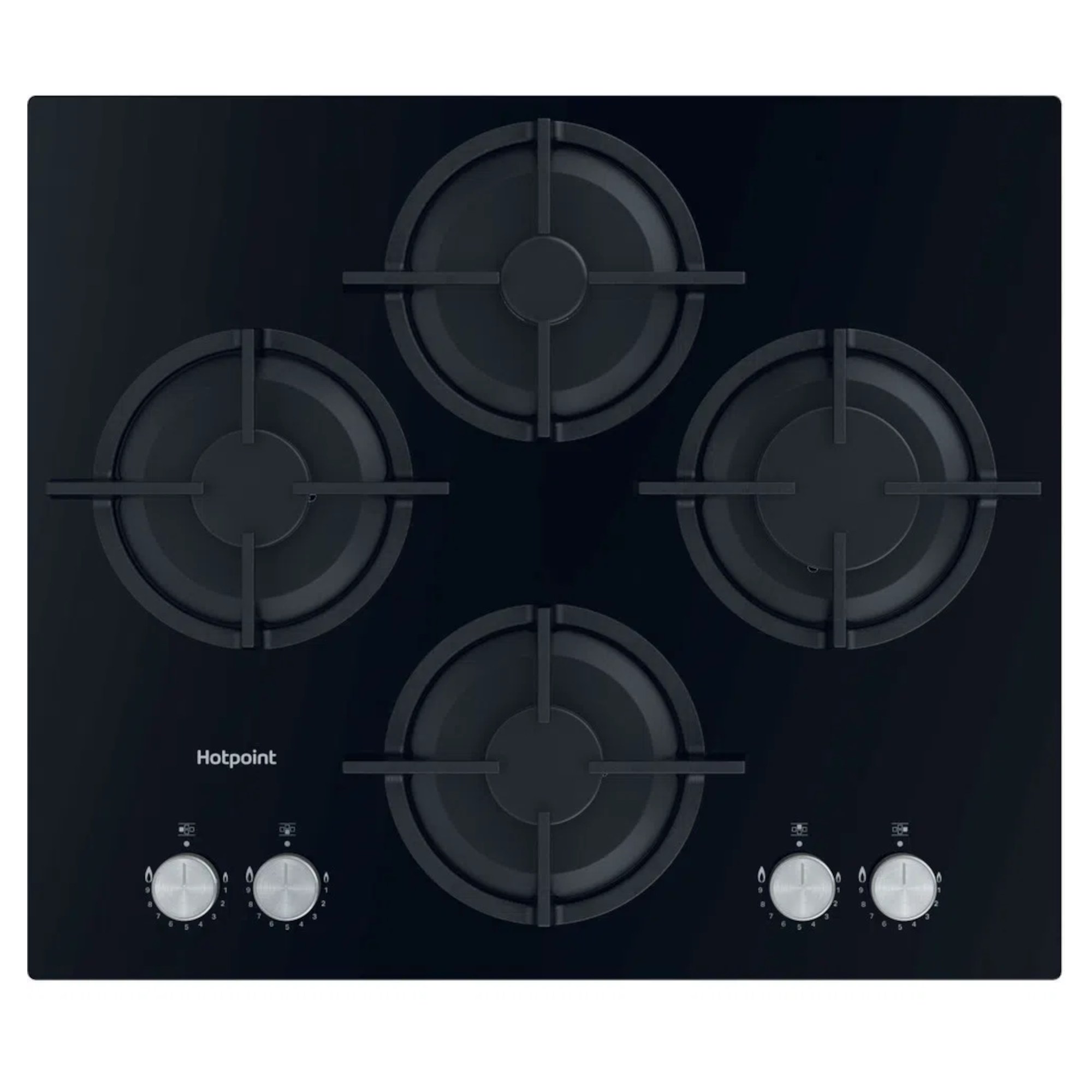 HGS 61S BK 60cm 4 Burner Gas Hob - Black