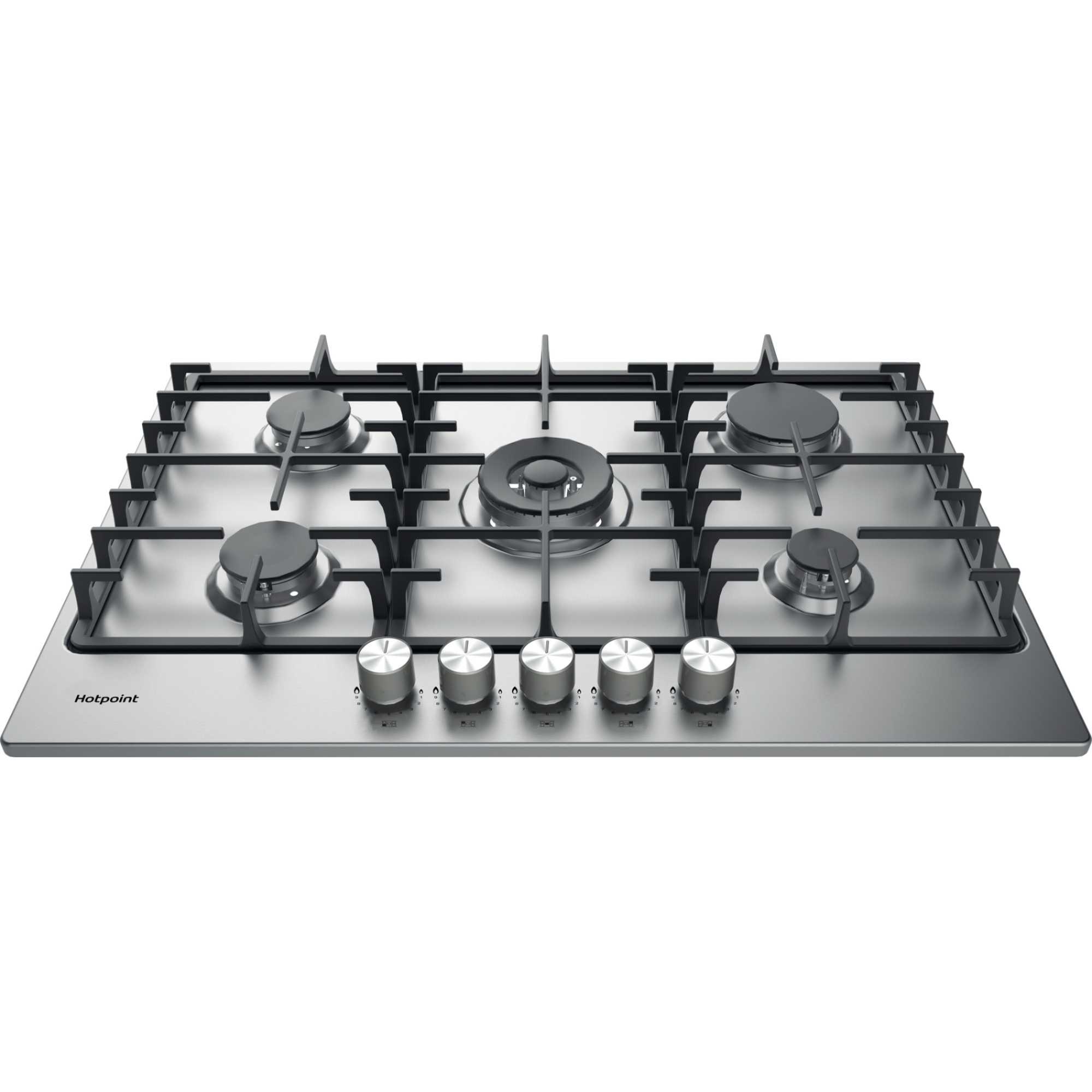 PPH 75G DF IX UK 75cm 5 Burner Gas Hob - Stainless Steel