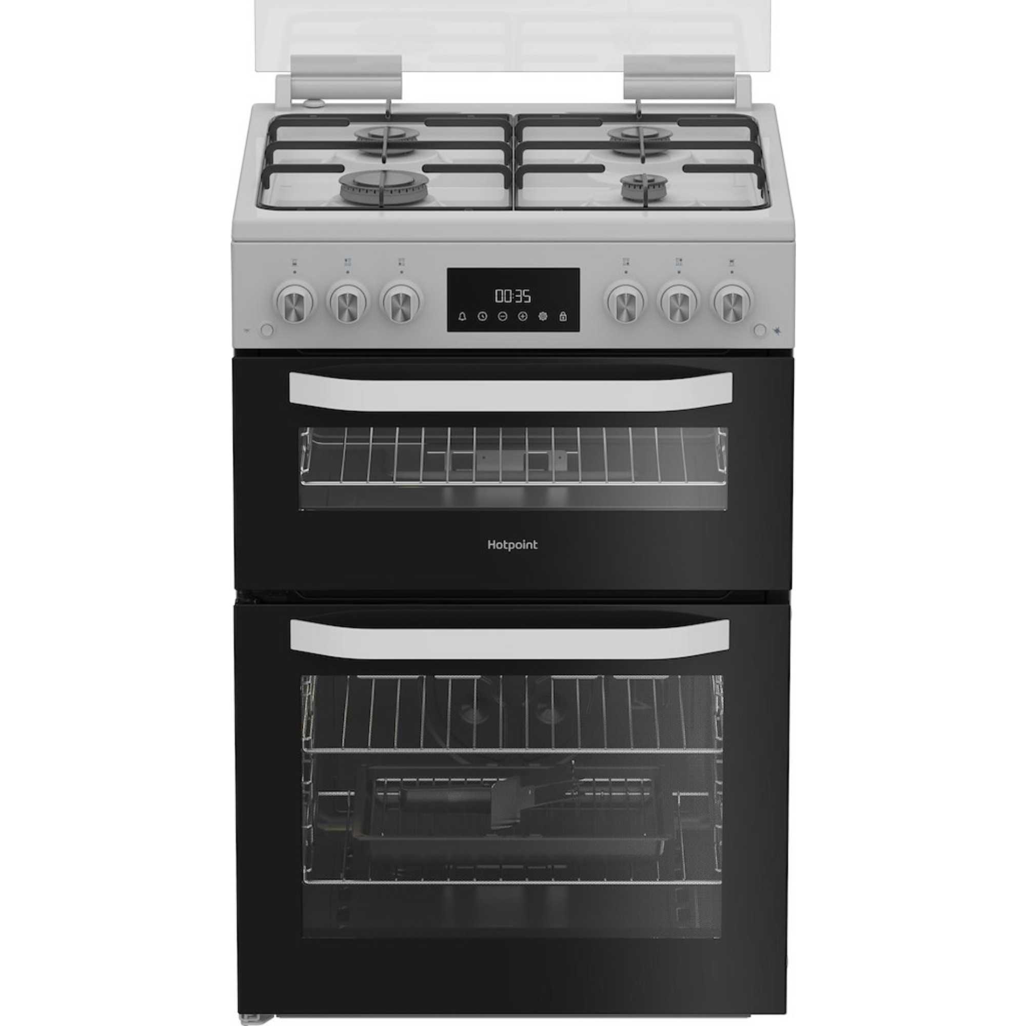 HDG6GDCW 60cm Gas Double Cooker - White