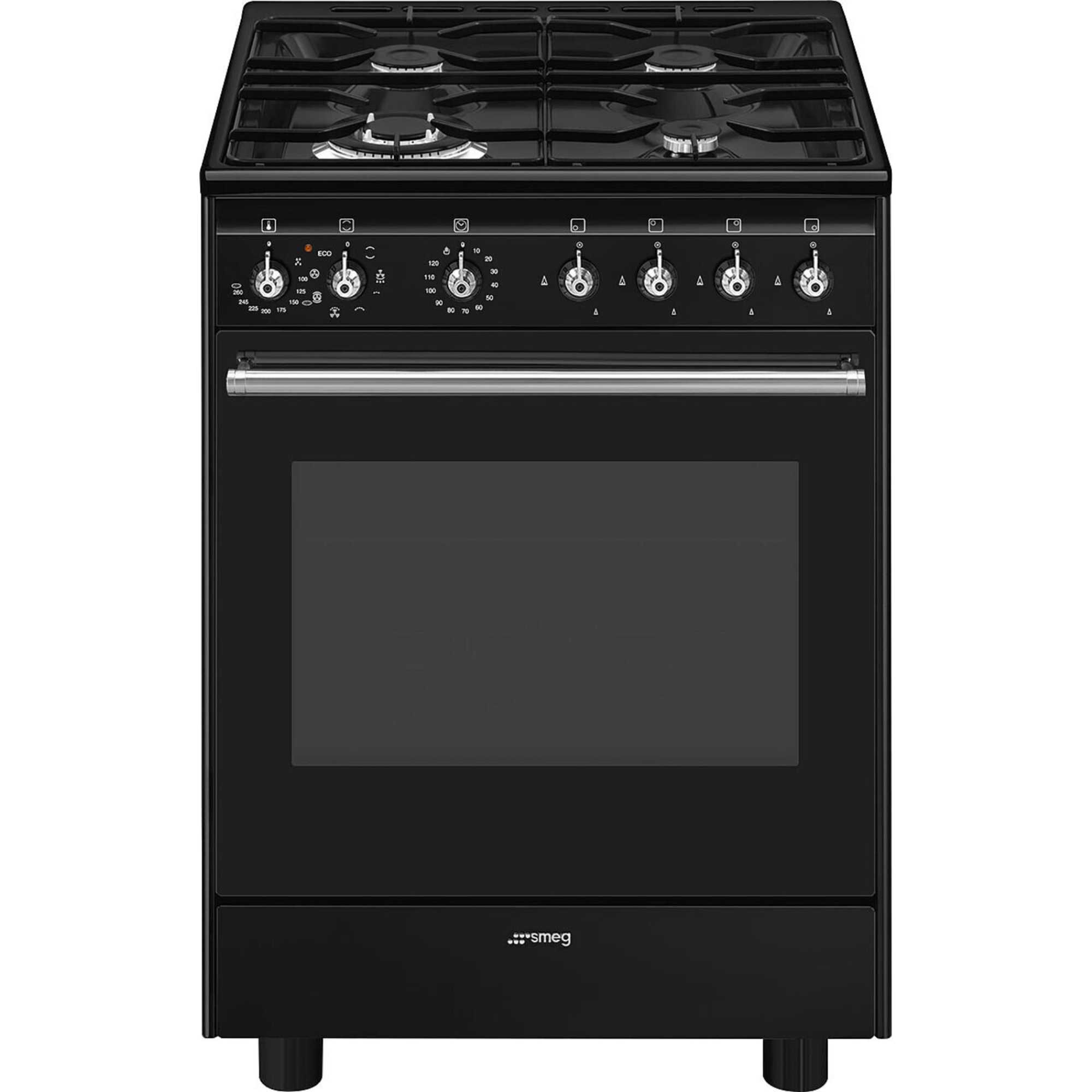 CX61GMBL 600mm 70l Concert Dual Fuel Cooker - Black