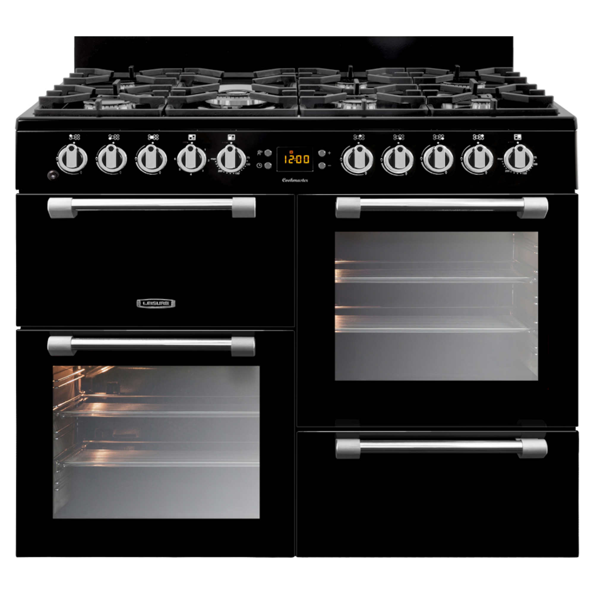CK100G232K 1000mm Gas Double Range Cooker - Black