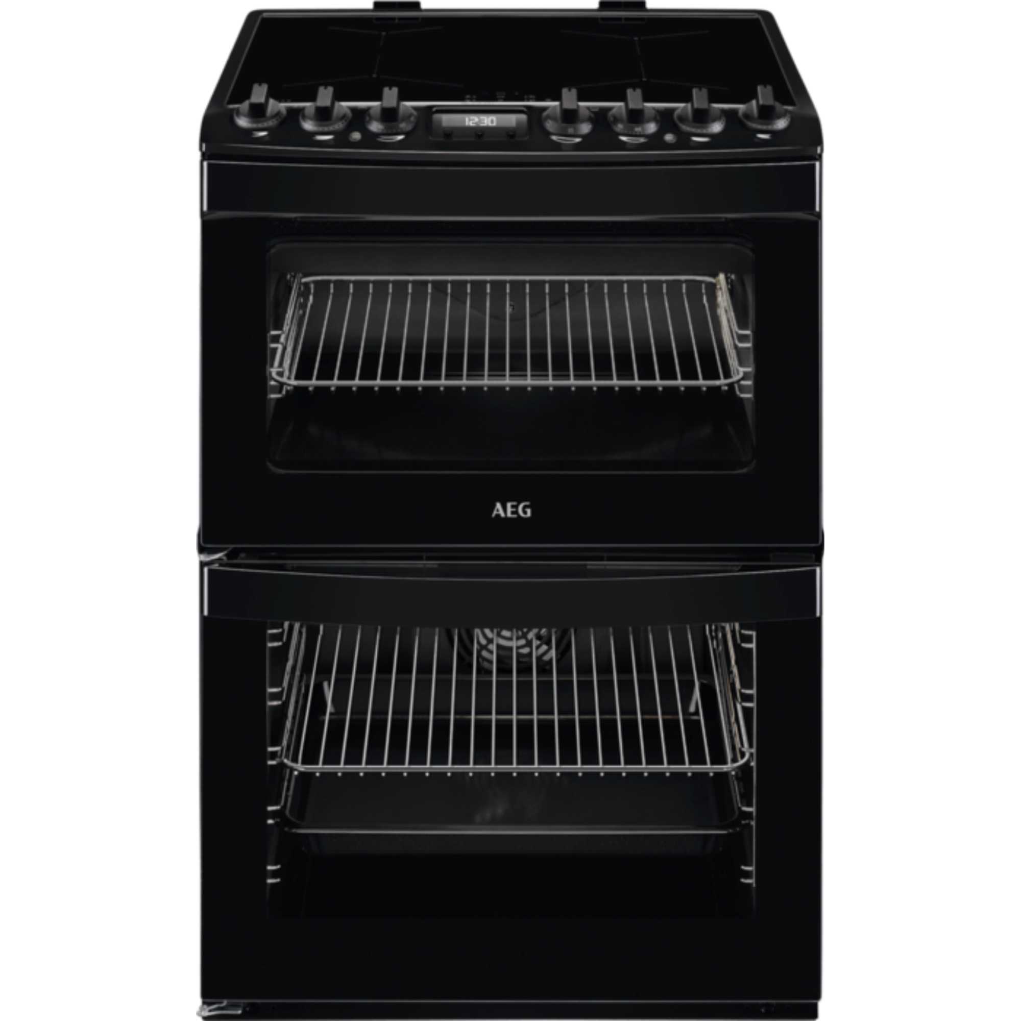 CIB6743ACB 6000 SteamBake Cooker with Induction Hob - Black