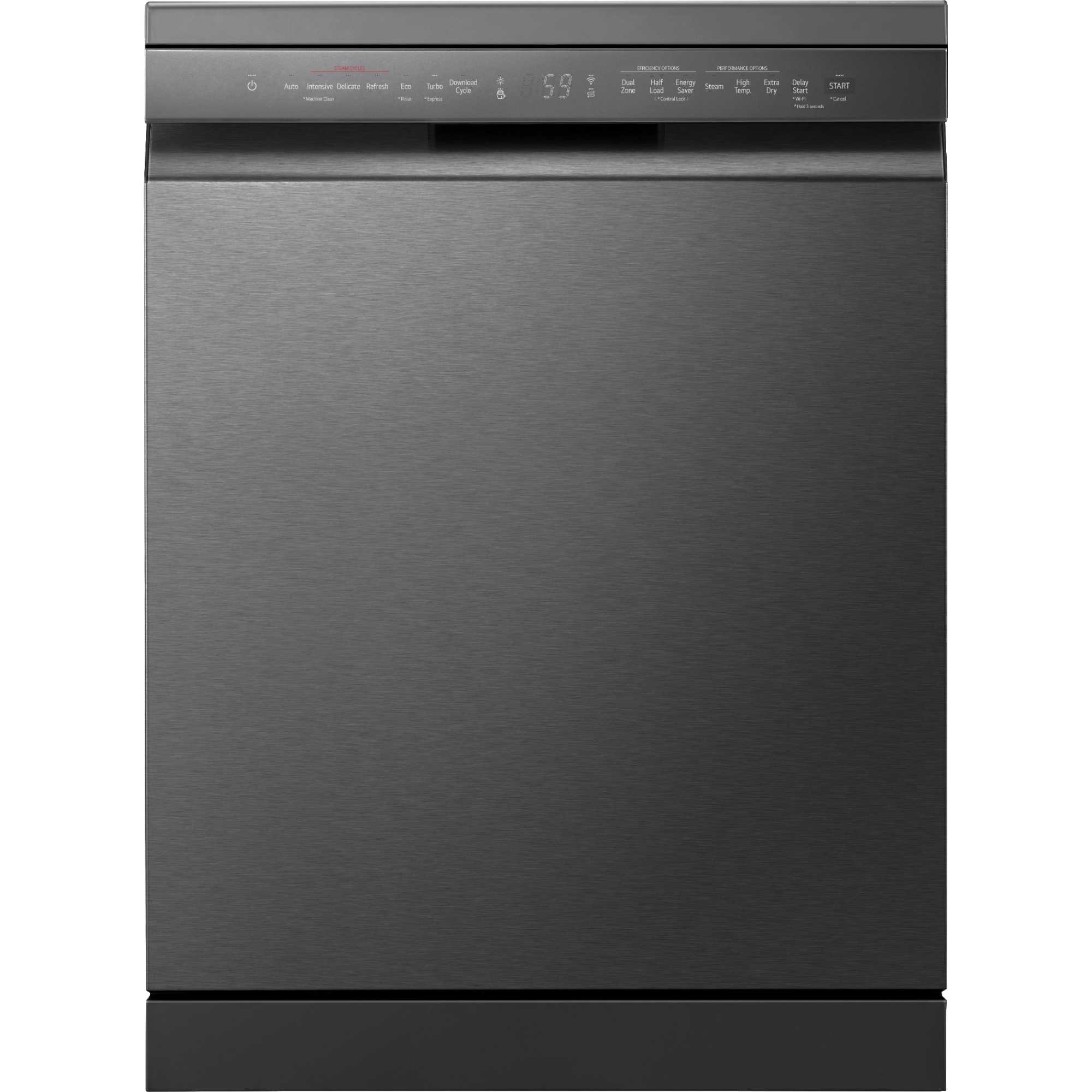 DF365FMS 14 Place Setting Freestanding Smart Dishwasher - Black