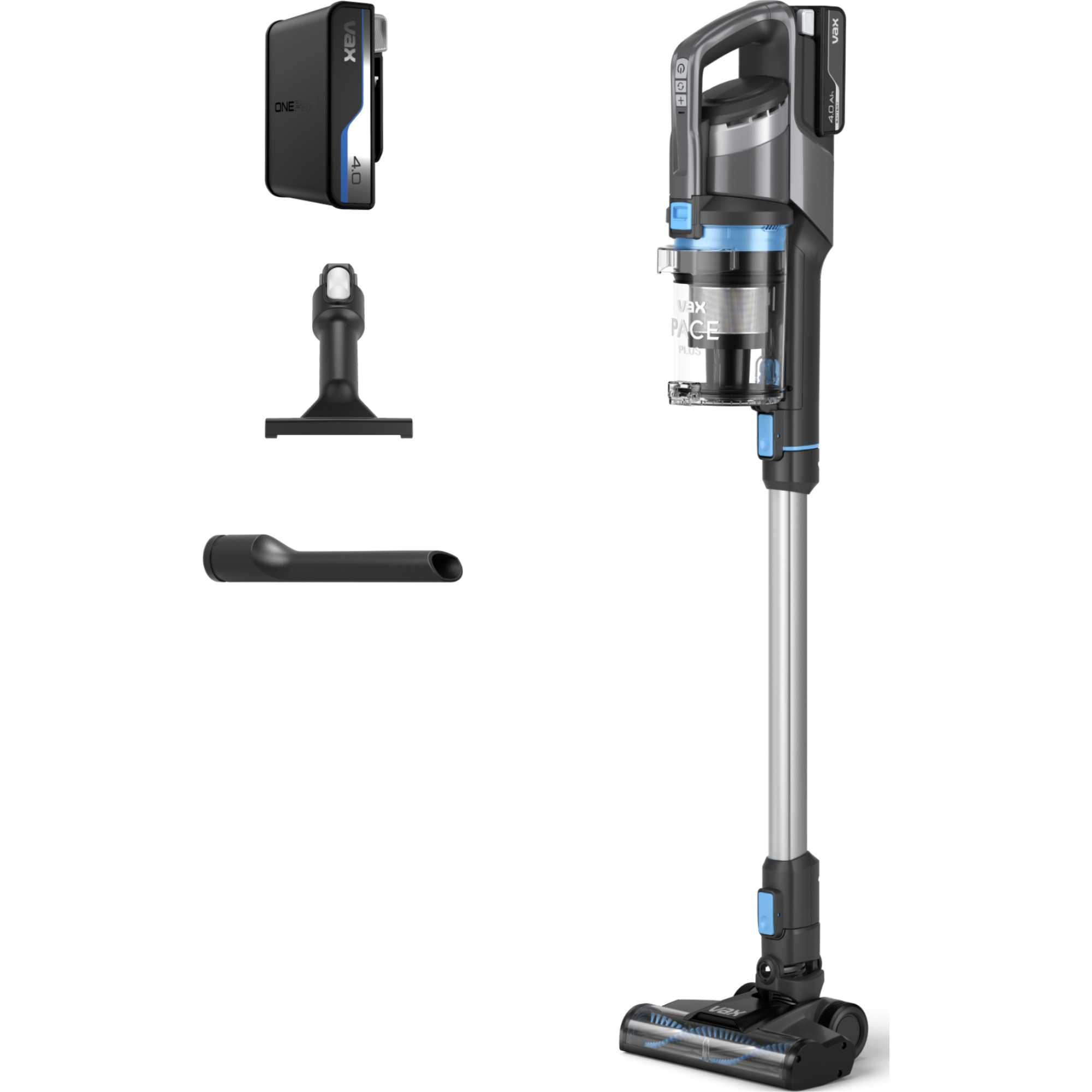 CLSV-PAKA Pace Plus Cordless Vacuum Cleaner - Graphite/Silver