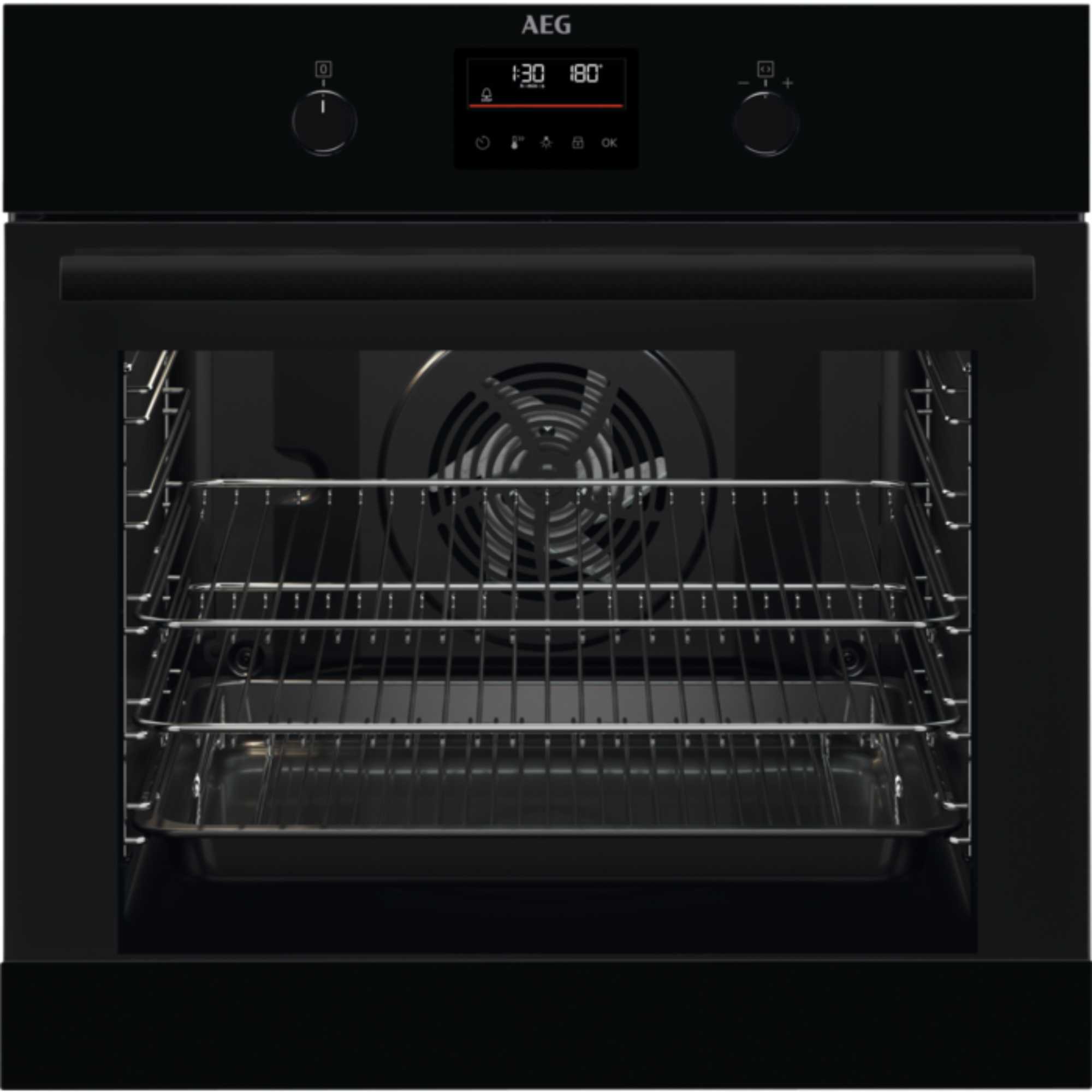 BPK355061B 6000 SteamBake Pyrolytic Self Clean Oven - Black