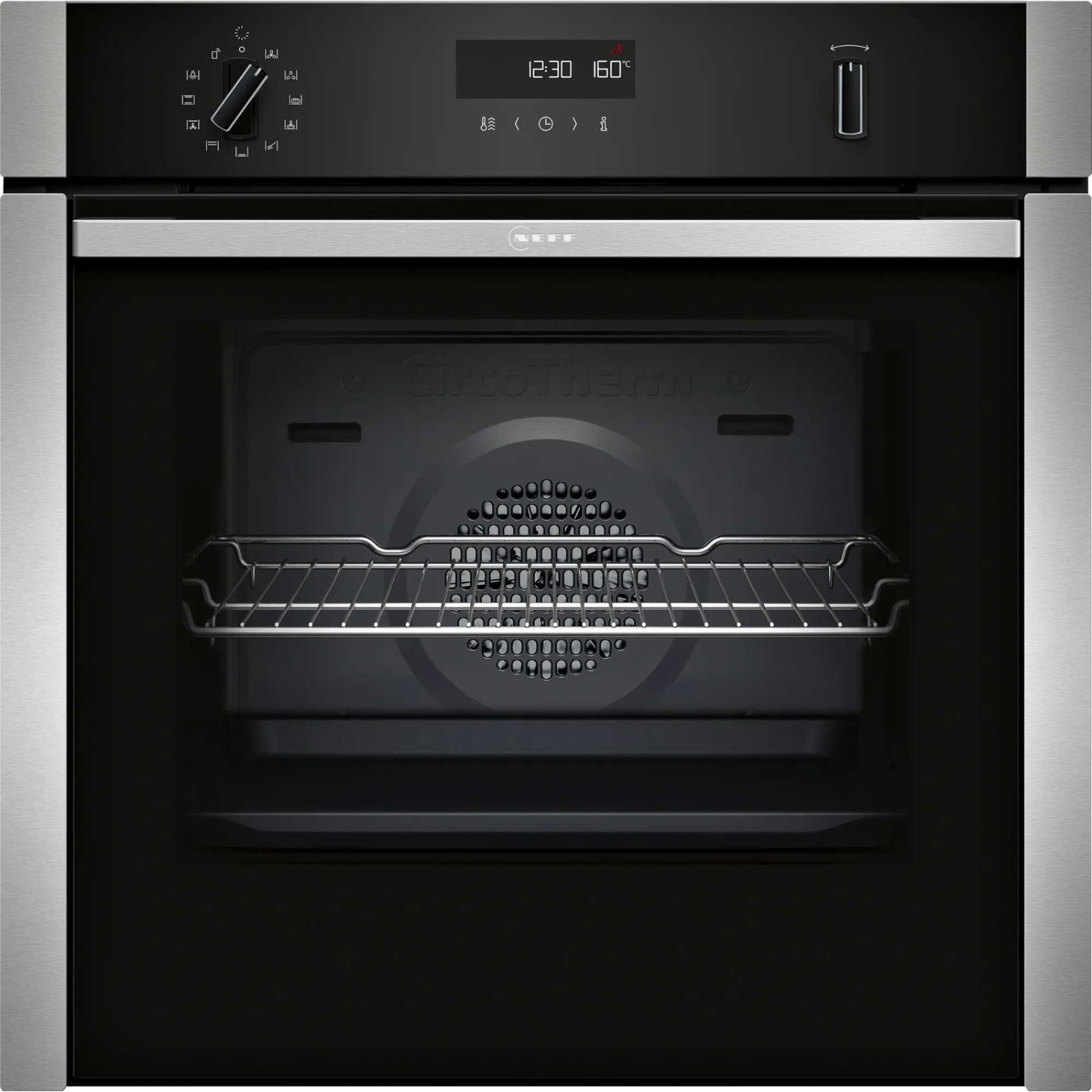 B6ACH7AN7B N 50 60cm 71l Built-In Smart Oven with Slide & Hide - S/Steel