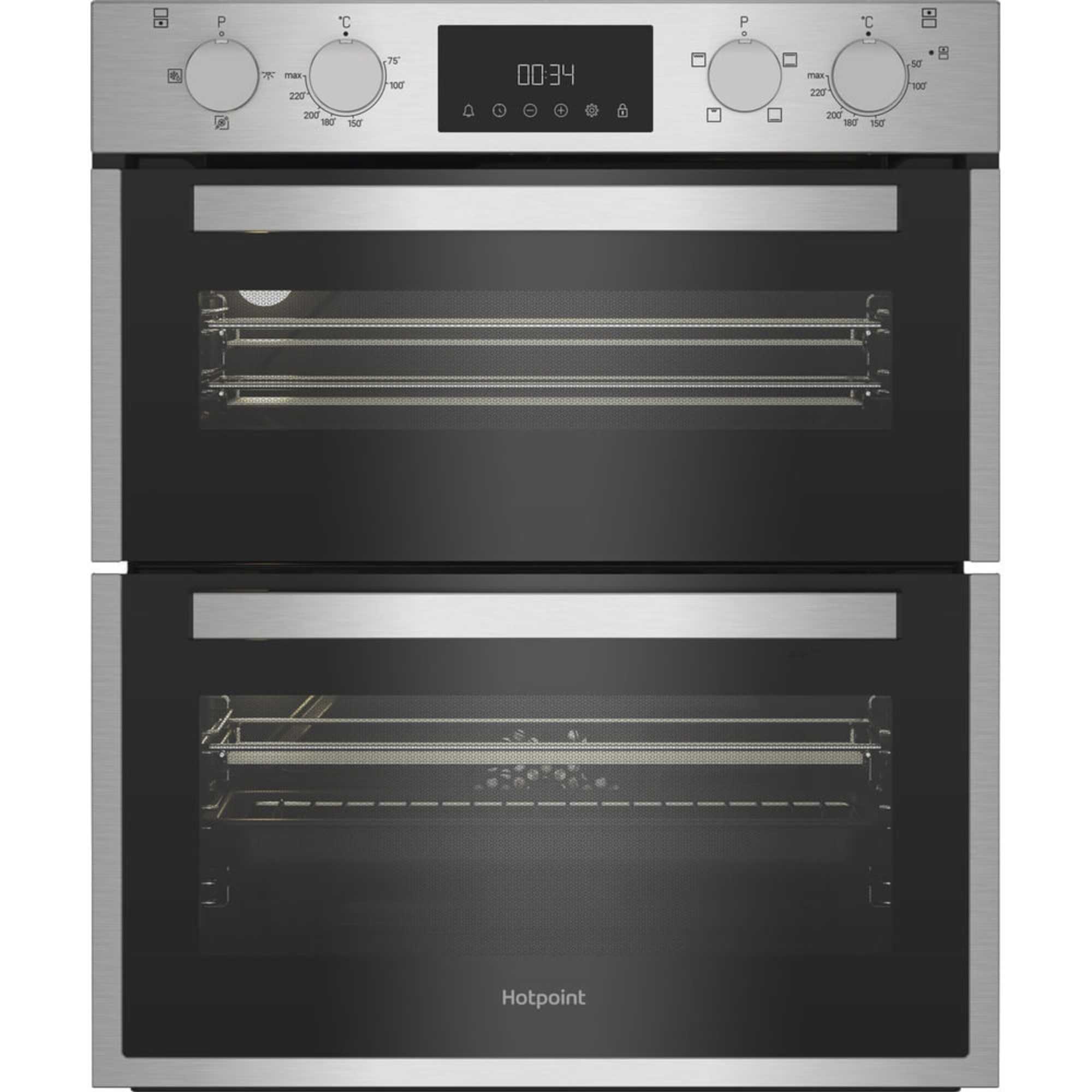 DUH 10D IX Built Under Electric Fan Double Oven - Stainless Steel