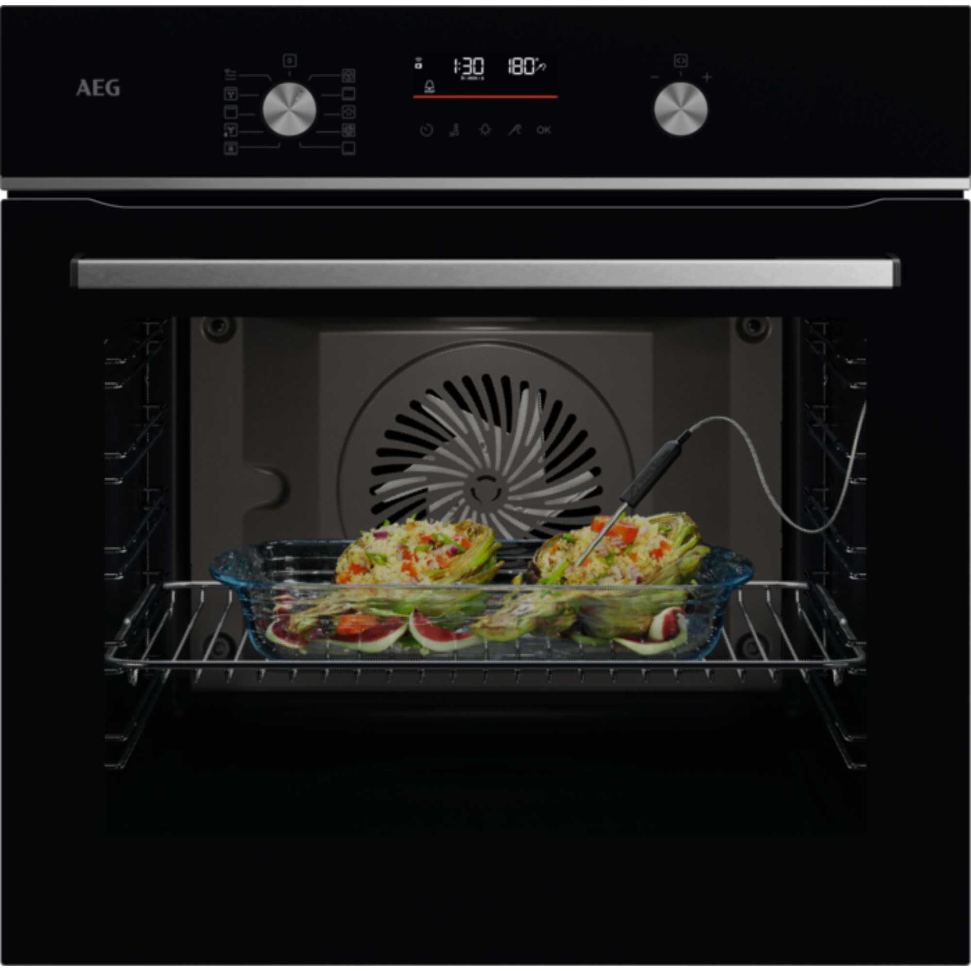 GA5CB501AB 5000 SurroundCook Built-in Oven with SteamBake - Black