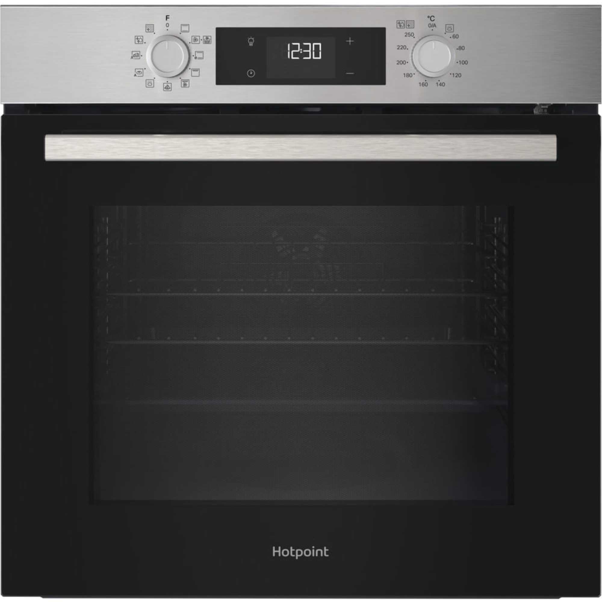 HO 278P X UK Class 2 60cm Built-In Single Multifunction Pyrolytic Oven - Stainless Steel