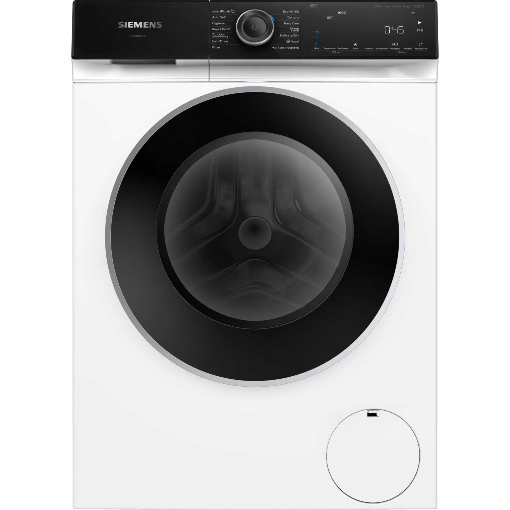 WG46H2A9GB iQ500 9kg Drum 1600rpm Smart Washing Machine - White