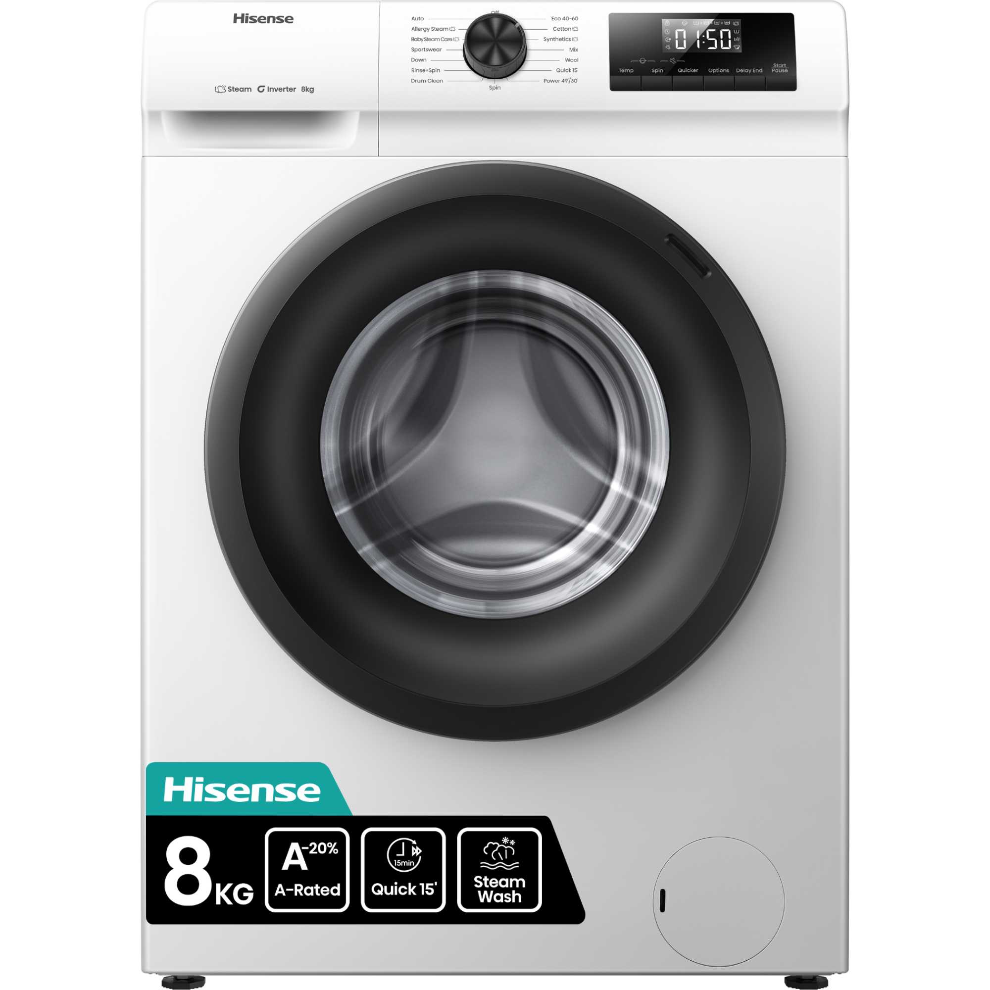 WF1Q8041BW 1 Series 8kg 1400rpm Washing Machine - White