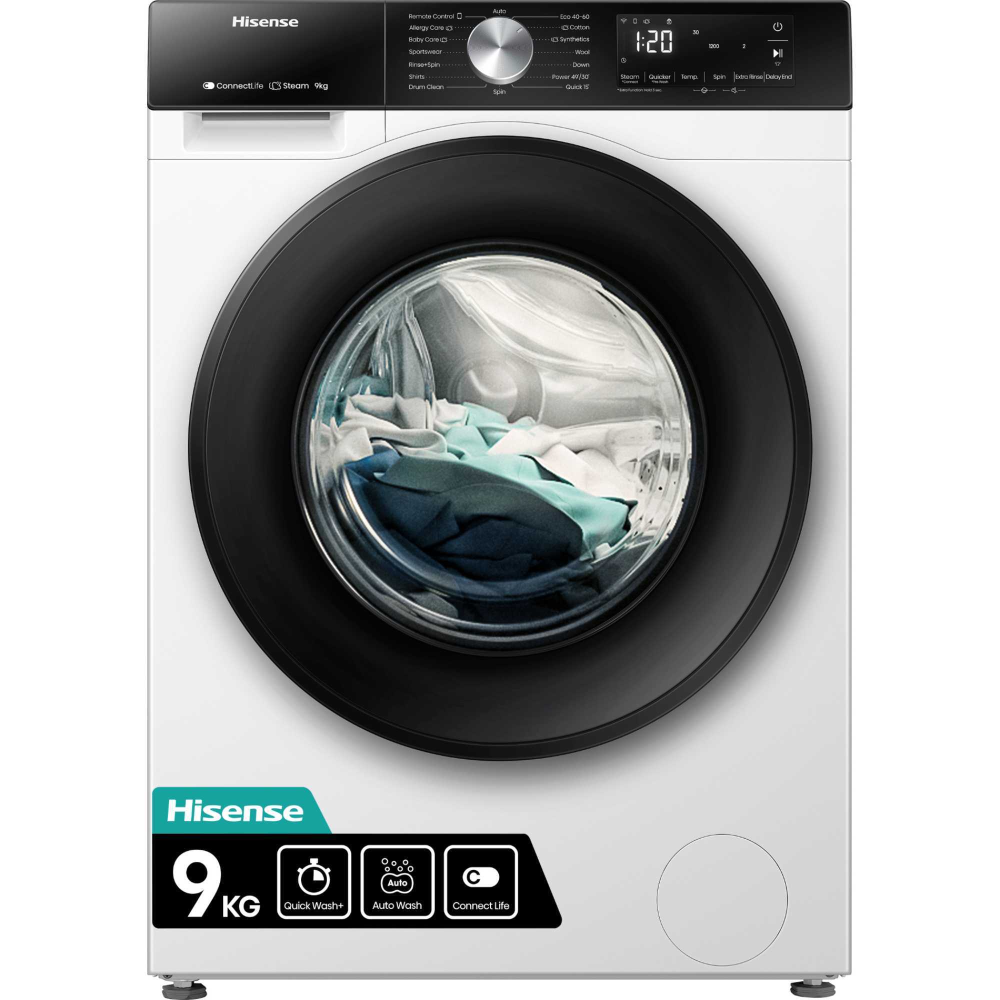 WF3S9043BW3 9kg 1400rpm Washing Machine - White