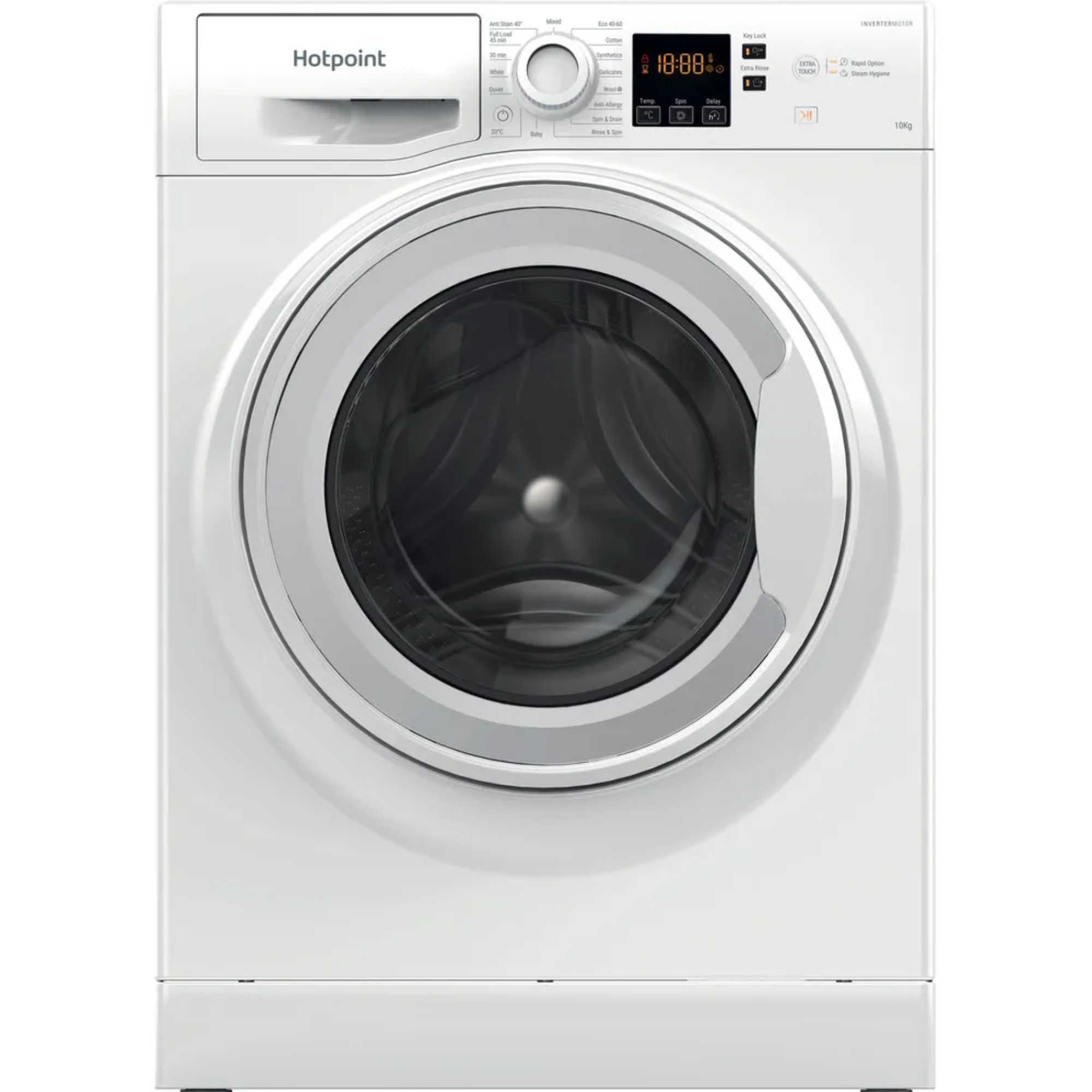 NSWM 1046 W UK 10kg 1400rpm Anti-Stain Washing Machine - White