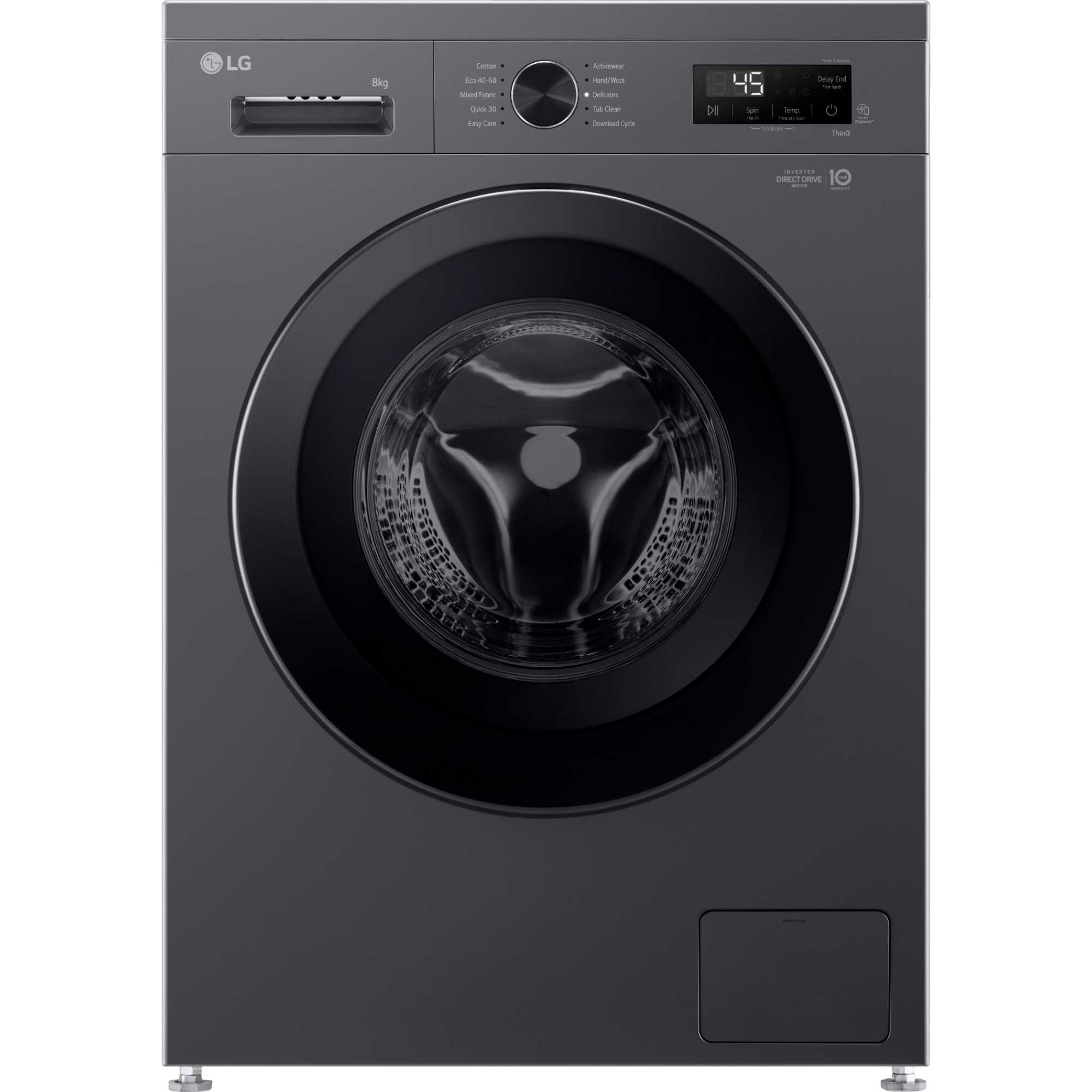 F4X1008NMK 6Motion 8kg 1400rpm Smart Washing Machine - Slate Grey